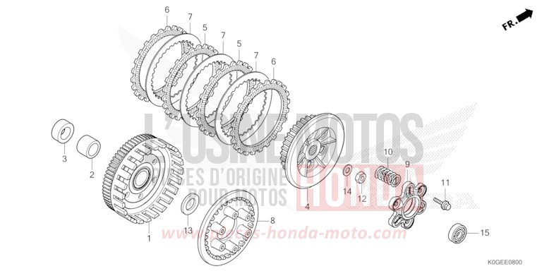 KUPPLUNG von C125A PEARL CADET GRAY (NHB95) von 2022
