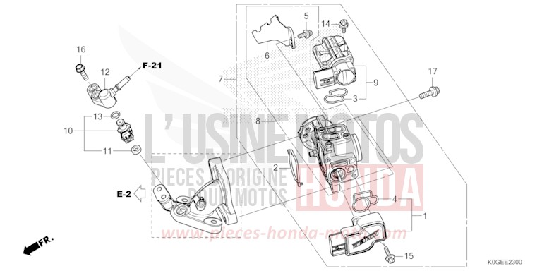 DROSSELKLAPPENGEHAEUSE von C125A PEARL CADET GRAY (NHB95) von 2022