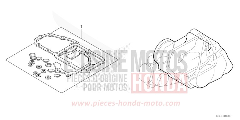 DICHTUNG SATZ B von C125A PEARL NEBULA RED (R376) von 2022