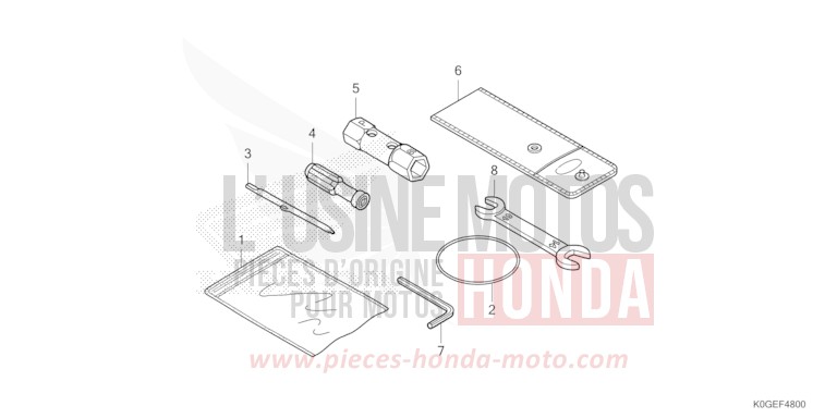 WERKZEUG von C125A PEARL NEBULA RED (R376) von 2022