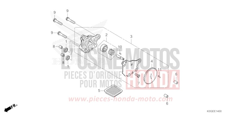 OELPUMPE von C125A PEARL NILTAVA BLUE (PB415) von 2022