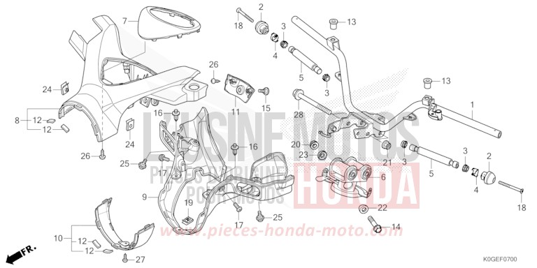 ROHRGRIFF/GRIFFABDECKUNG von C125A PEARL NILTAVA BLUE (PB415) von 2022