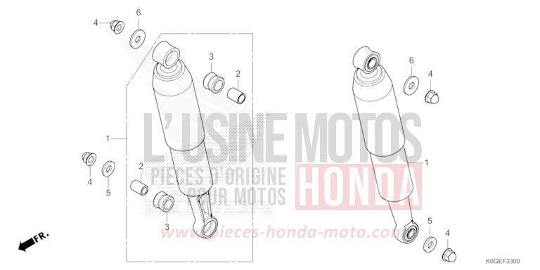 KISSEN, HINTEN von C125A PEARL NILTAVA BLUE (PB415) von 2022