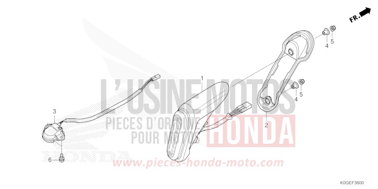 HECKLEUCHTE/KENNZEICHENBELEUCHTUNG von C125A PEARL NILTAVA BLUE (PB415) von 2022