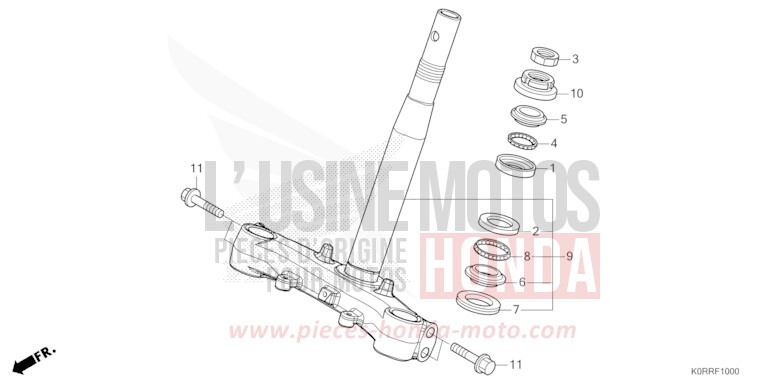 LENKSCHAFT von SH125 PEARL NIGHTSTAR BLACK (NHA84) von 2024
