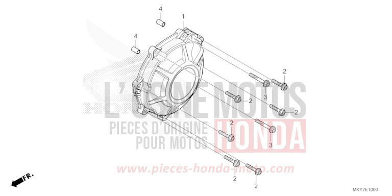 GENERATORABDECKUNG von CB650R MAT GUNPOWDER BLACK METALLIC (NH436) von 2026