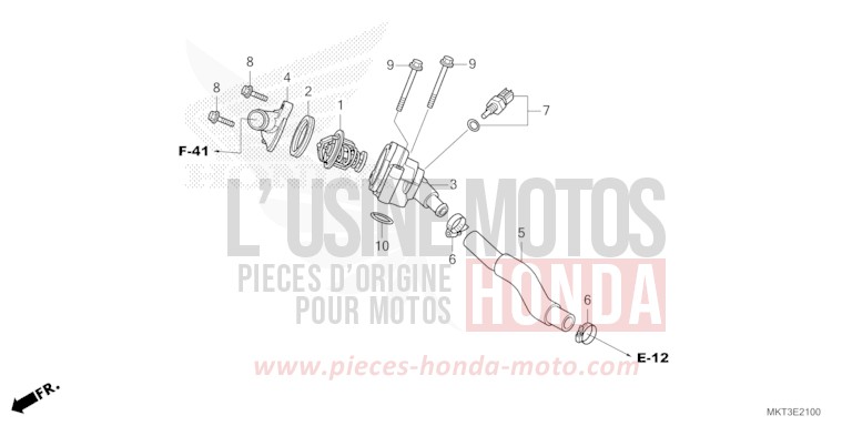 THERMOSTAT von X-ADV GRAND PRIX RED (R380) von 2021