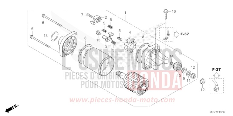 ANLASSER von CB650R GRAND PRIX RED (R380) von 2026