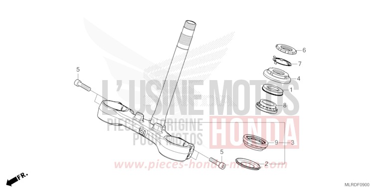 LENKSCHAFT von NX500 GRAND PRIX RED (R380) von 2024