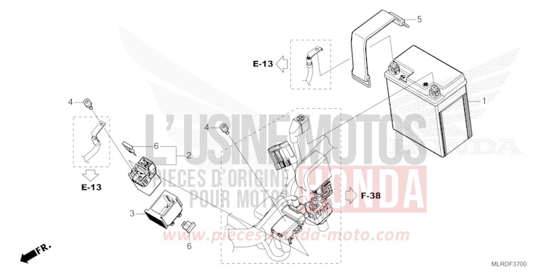 BATTERIE von NX500 MAT GUNPOWDER BLACK METALLIC (NH436) von 2024