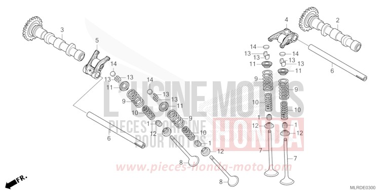NOCKENWELLE/VENTIL von NX500 PEARL HORIZON WHITE (NHB61) von 2025