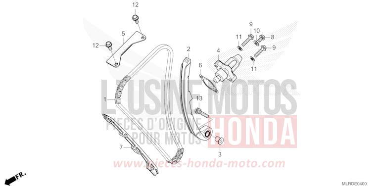 NOCKENWELLENKETTE/SPANNVORRICHTUNG von NX500 PEARL HORIZON WHITE (NHB61) von 2025