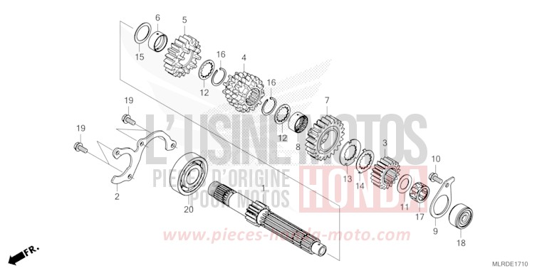 GETRIEBE (HAUPTWELLE) von NX500 PEARL HORIZON WHITE (NHB61) von 2025