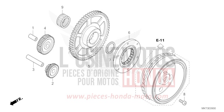 ANLASSERKUPPLUNG von X-ADV MAT BETA SILVER METALLIC (NHC08) von 2021