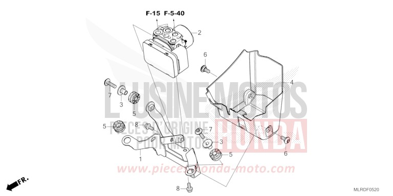 ABS-MODULATOR von NX500 MAT GUNPOWDER BLACK METALLIC (NH436) von 2025
