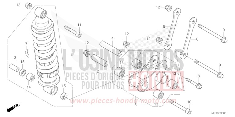KISSEN, HINTEN von X-ADV GRAND PRIX RED (R380) von 2021