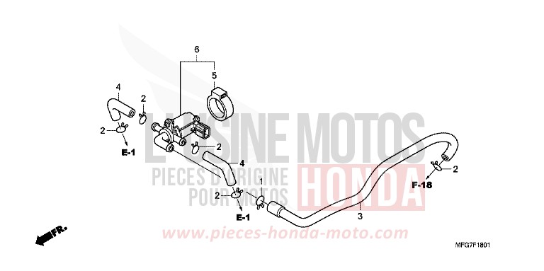 AIR INJECTION CONTROLVALVE von Hornet PEARL COOL WHITE (NHA16) von 2009