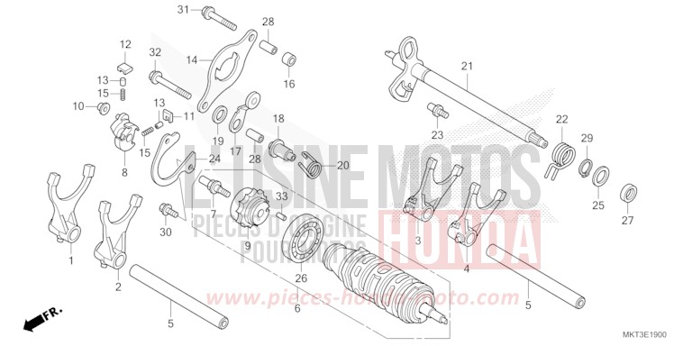 SCHALTTROMMEL von X-ADV MAT BETA SILVER METALLIC (NHC08) von 2021