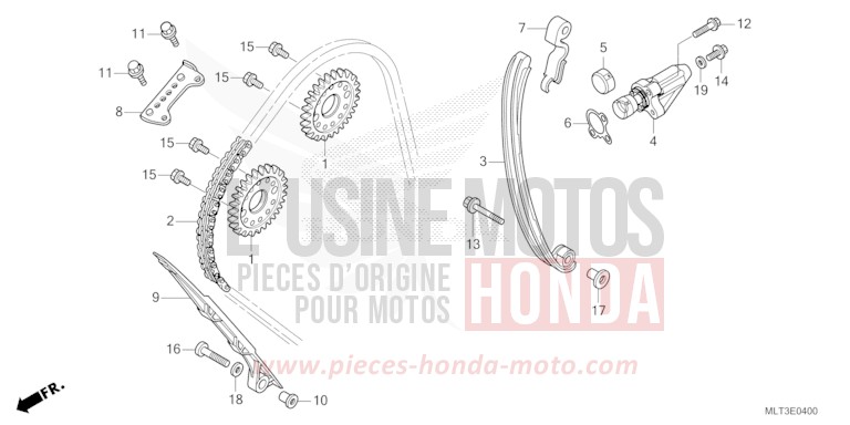 NOCKENWELLENKETTE/SPANNVORRICHTUNG von CB1000GT GRAND PRIX RED (R380) von 2026