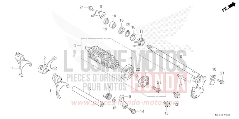 SCHALTTROMMEL von CB1000GT GRAND PRIX RED (R380) von 2026