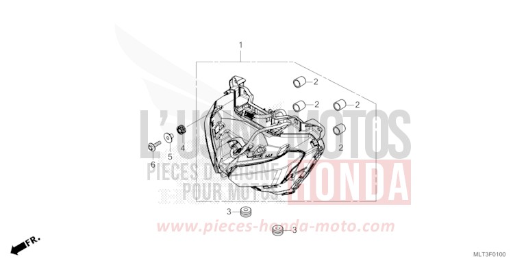 SCHEINWERFER von CB1000GT GRAND PRIX RED (R380) von 2026