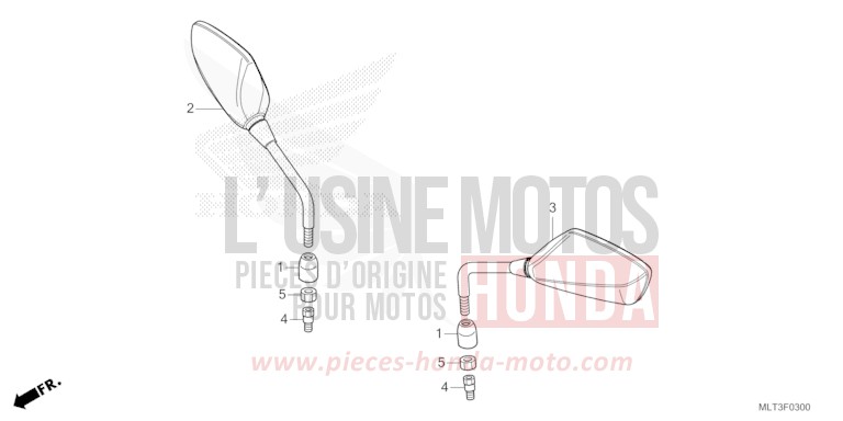 SPIEGEL von CB1000GT GRAND PRIX RED (R380) von 2026