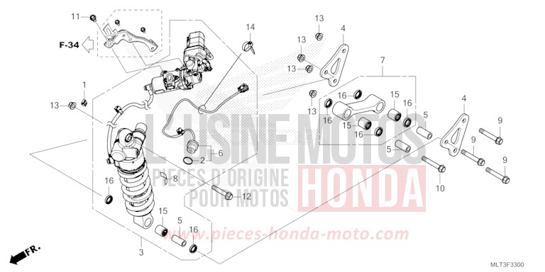 KISSEN, HINTEN von CB1000GT GRAND PRIX RED (R380) von 2026