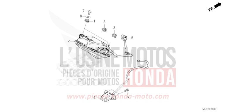 HECKLEUCHTE/KENNZEICHENBELEUCHTUNG von CB1000GT GRAND PRIX RED (R380) von 2026