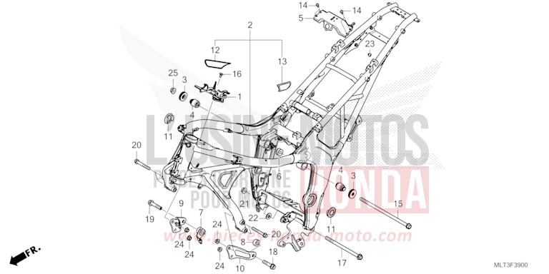 RAHMENKOERPER von CB1000GT GRAND PRIX RED (R380) von 2026