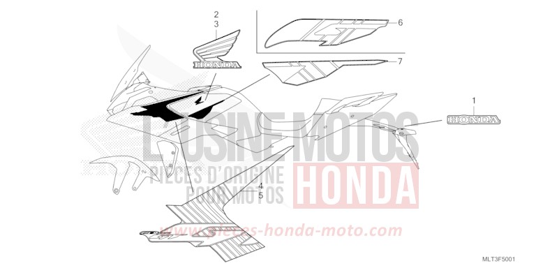 MARKE (2ED,2FO,2PH,2TH,2U) von CB1000GT GRAND PRIX RED (R380) von 2026