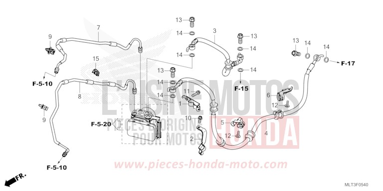 BREMSLEITUNG/BREMSSCHLAUCH von CB1000GT GRAPHITE BLACK (NHB01) von 2026