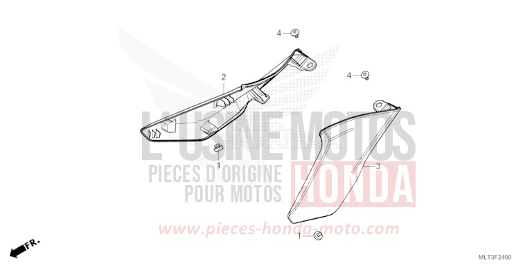 SEITENABDECKUNG von CB1000GT GRAPHITE BLACK (NHB01) von 2026
