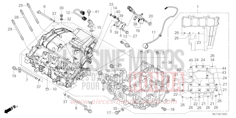 KURBELGEHAEUSE von CB1000GT PEARL DEEP MUD GRAY (NHC47) von 2026