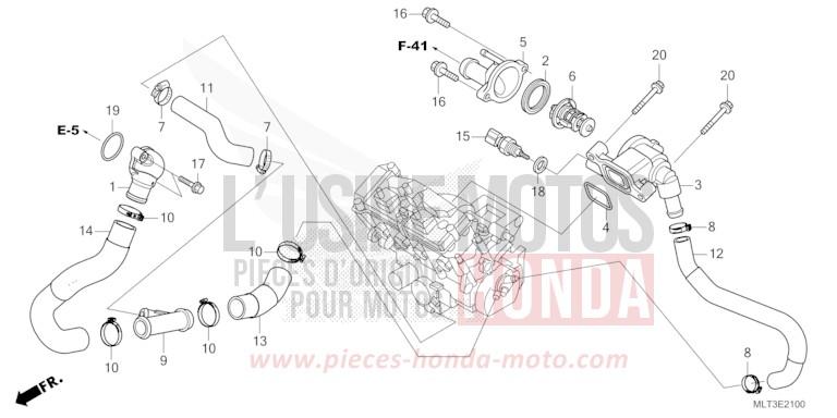THERMOSTAT von CB1000GT PEARL DEEP MUD GRAY (NHC47) von 2026
