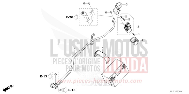 BATTERIE von CB1000GT PEARL DEEP MUD GRAY (NHC47) von 2026