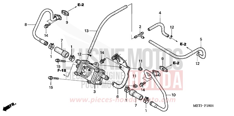 LUFTEINSPRITZ-STEUERVENTIL von CBF500 FORCE SILVER METALLIC (NH411) von 2004