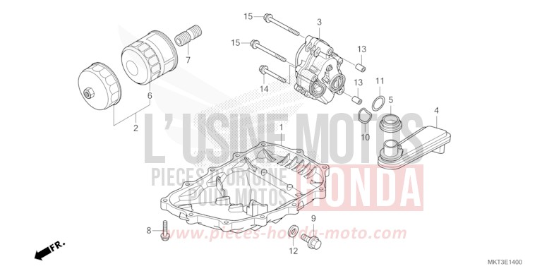 OELWANNE/OELPUMPE von X-ADV HARVEST BEIGE (YR176) von 2022
