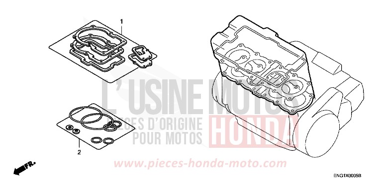 DICHTUNG SATZ A von CB1300 DARKNESS BLACK METALLIC (NH463) von 2005