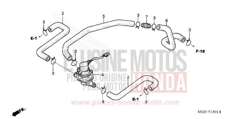 LUFTEINSPRITZ-STEUERVENTIL von CB1300 DARKNESS BLACK METALLIC (NH463) von 2005