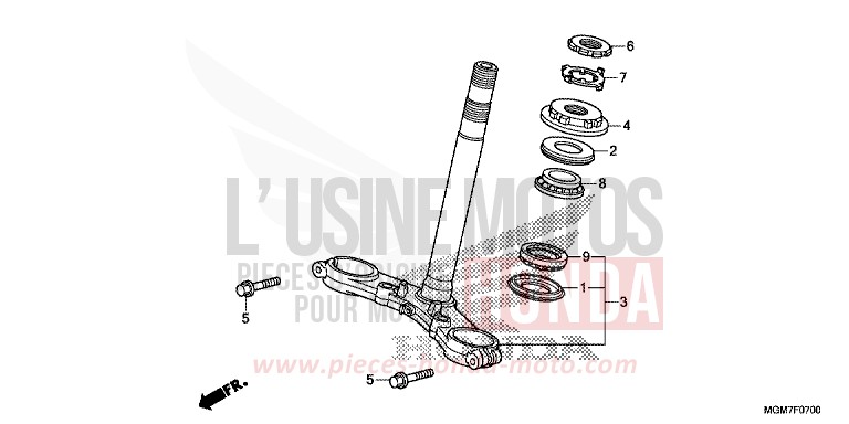 LENKSCHAFT von Hornet MAT PEARL COOL WHITE (NHB44) von 2013