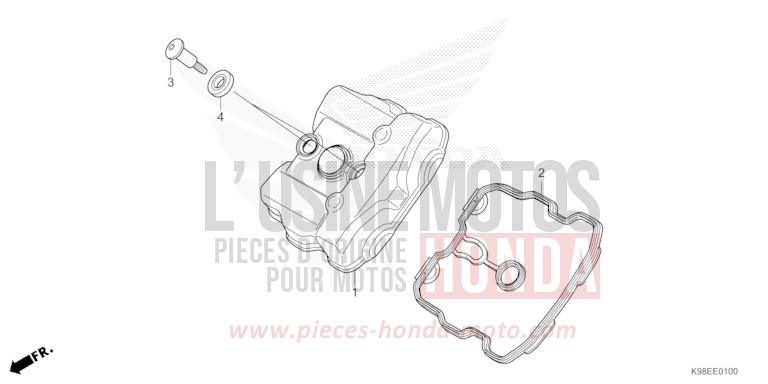 ZYLINDERKOPFDECKEL von CB125R MAT PEARL DIASPRO RED (R414) von 2026