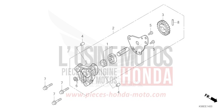 OELPUMPE von CB125R ZEFIRO BLUE METALLIC (BG136) von 2026