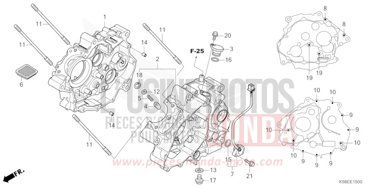 KURBELGEHAEUSE von CB125R ZEFIRO BLUE METALLIC (BG136) von 2026