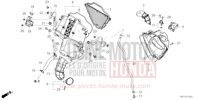 LUFTFILTER von X-ADV PEARL DEEP MUD GRAY (NHC47) von 2022