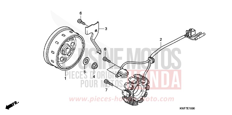 GENERATOR von CBF125 BLACK (NH1) von 2010