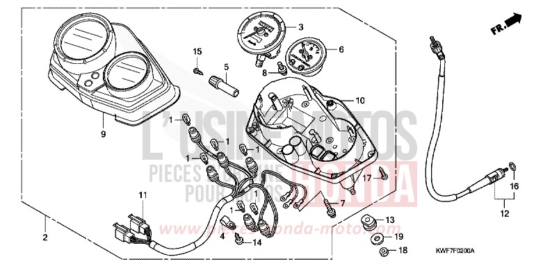 MESSGERAET (CBF125M9/A) von CBF125 BLACK (NH1) von 2010
