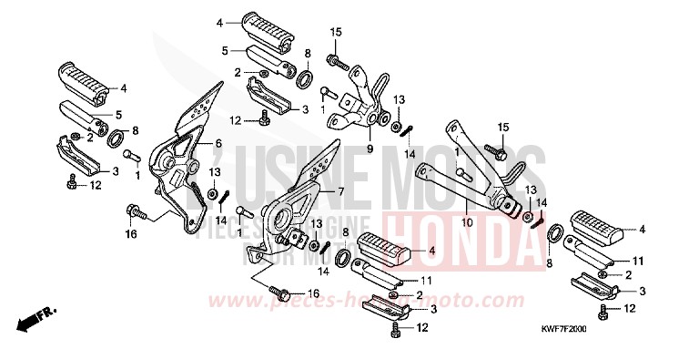 STUFE von CBF125 BLACK (NH1) von 2010