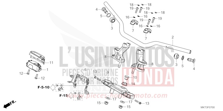 ROHRGRIFF/OBERE BRUECKE von X-ADV GRAND PRIX RED (R380) von 2022