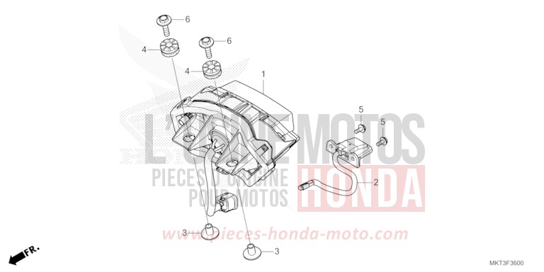 HECKLEUCHTE von X-ADV GRAND PRIX RED (R380) von 2022