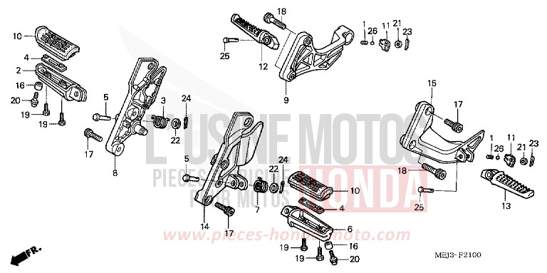 STUFE von CB1300S DARKNESS BLACK METALLIC (NH463) von 2005